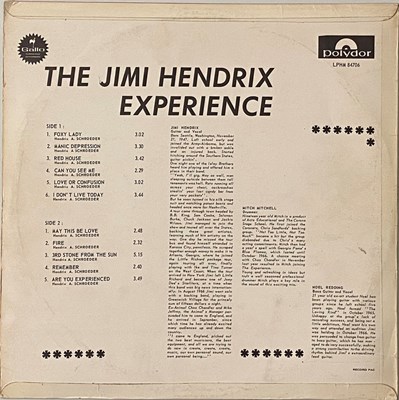 Lot 190 - THE JIMI HENDRIX EXPERIENCE - ARE YOU EXPERIENCED LP (ORIGINAL SOUTH AFRICAN APARTHEID COVER - POLYDOR LPHM 84706)