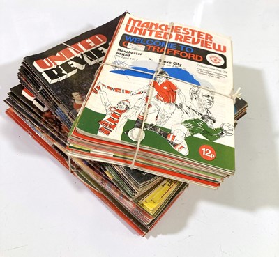 Lot 65 - MANCHESTER UNITED PROGRAMMES 70s/80s.