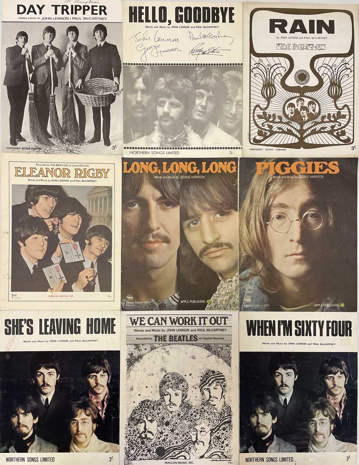Lot 518 - BEATLES SHEET MUSIC COLLECTION.