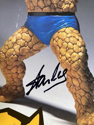 Lot 186 - STAN LEE SIGNED FIGURINES.