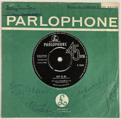 Lot 514A - THE BEATLES - A 7" SLEEVE SIGNED BY PAUL MCCARTNEY AND JOHN LENNON.