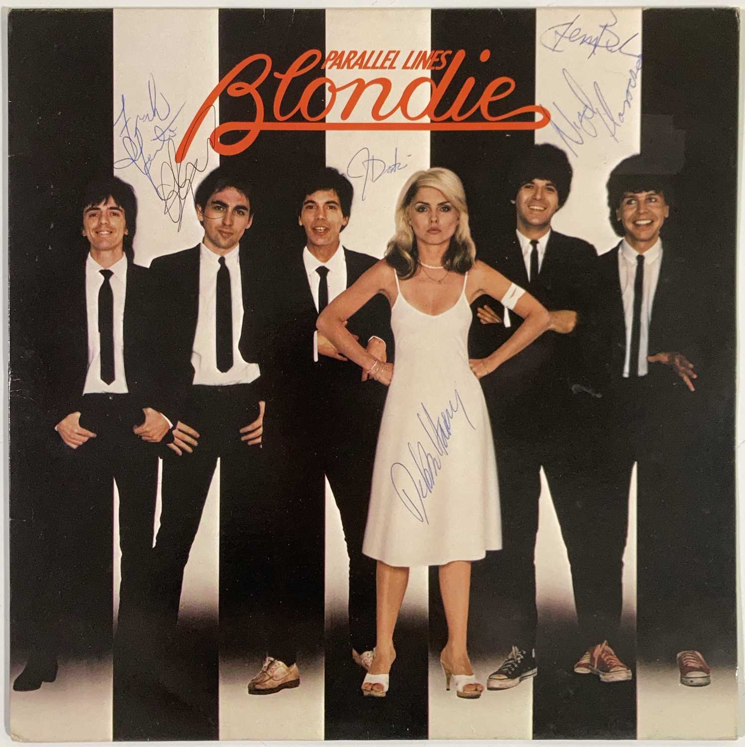 Lot 350 - BLONDIE - PARALLEL LINES - FULLY SIGNED.