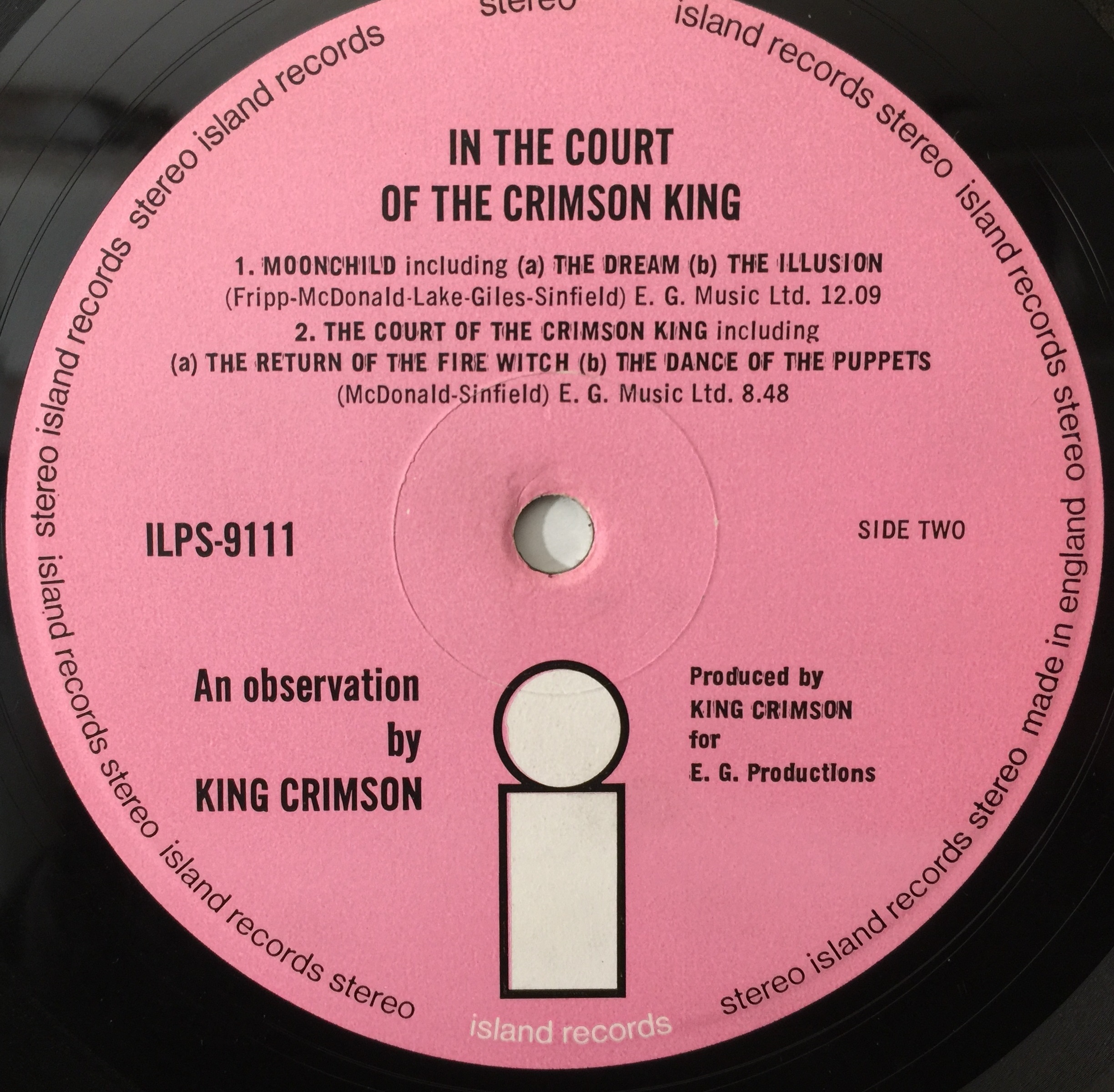 Lot 24 - KING CRIMSON - IN THE COURT OF THE CRIMSON