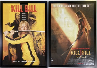 Lot 256 - KILL BILL, KILL BILL II UK QUAD POSTERS.