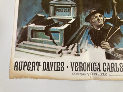 Lot 262 - HAMMER HORROR - DRACULA HAS RISEN FROM THE GRAVE - QUAD POSTER.