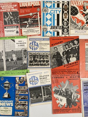 Lot 73 - FOOTBALL PROGRAMMES - EUROPEAN COMPETITIONS INC 1980 EUROPEAN CUP FINAL.