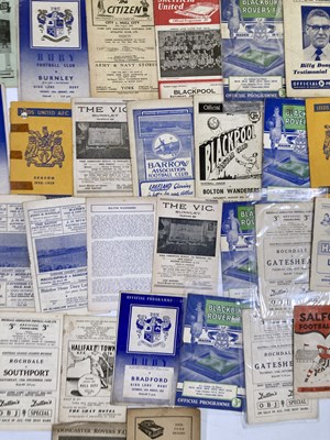 Lot 76 - FOOTBALL PROGRAMMES - NORTHERN / NORTH WEST CLUBS C 1950S.