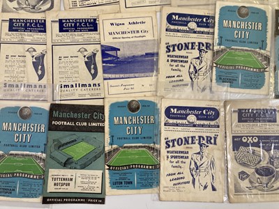 Lot 78 - FOOTBALL PROGRAMMES - MANCHESTER CITY 1940S/1950S.