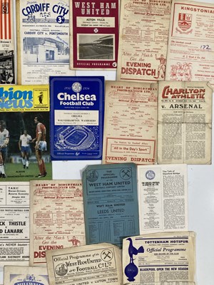 Lot 80 - FOOTBALL PROGRAMMES - LONDON / SCOTTISH TEAMS 1940S/1950S SOME SIGNED.