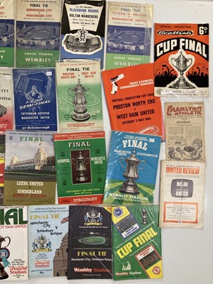 Lot 91 - FOOTBALL MEMORABILIA - EXCELLENT SELECTION OF FA CUP FINAL PROGRAMMES 1950 - 1983.