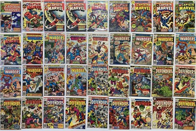 Lot 131 - 51 MARVEL COMICS (CAPTAIN MARVEL, THE INVADERS, THE DEFENDERS).
