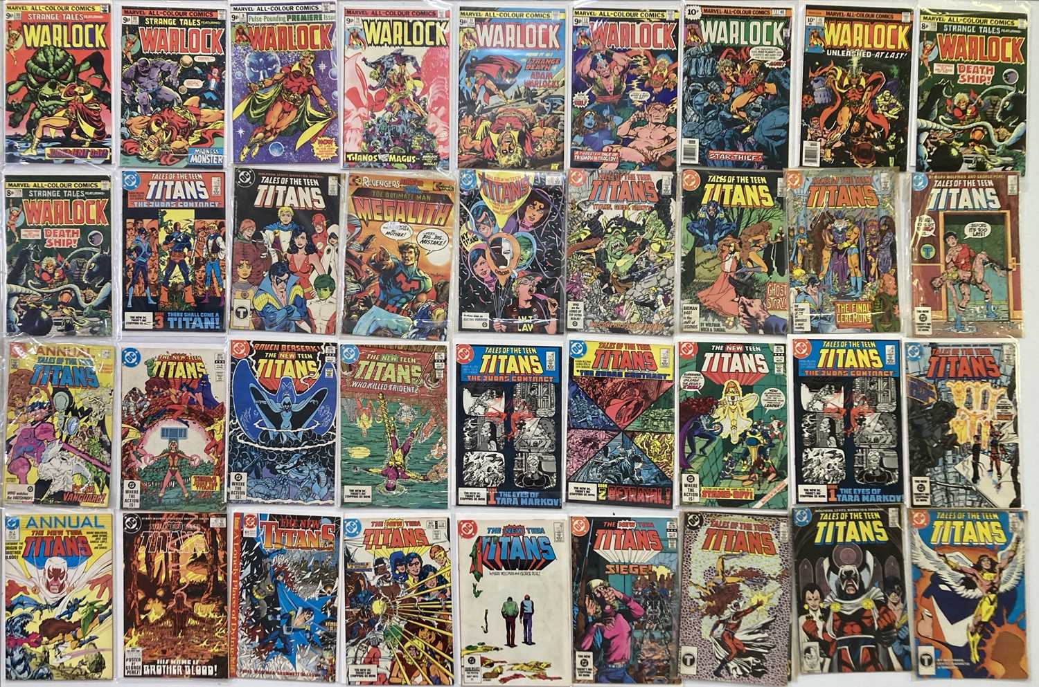 Lot 140 - 37 MARVEL/DC COMICS (WARLOCK, TALES OF THE