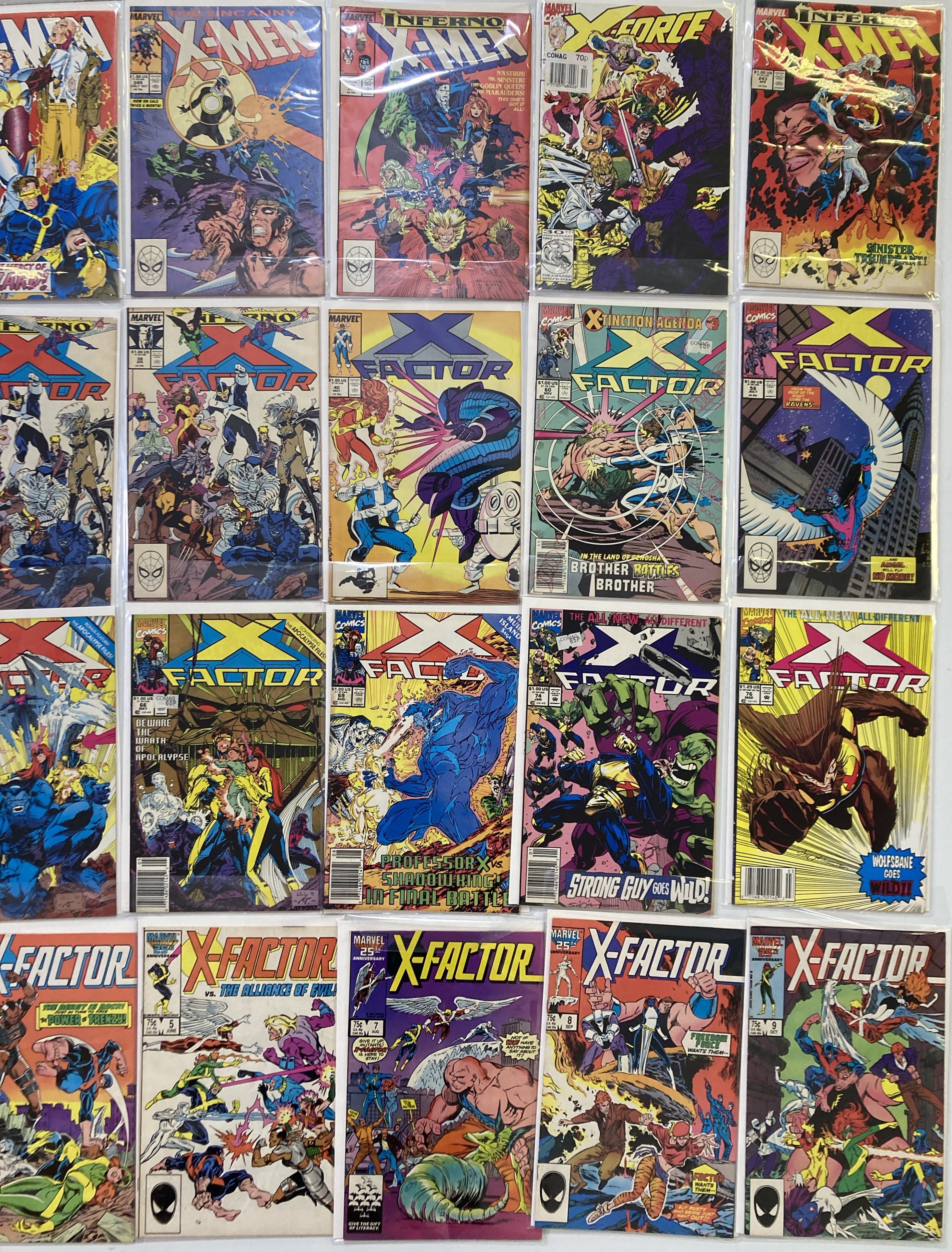 Lot 142 - APPROX 90 MARVEL COMICS (X-MEN/X-FACTOR,
