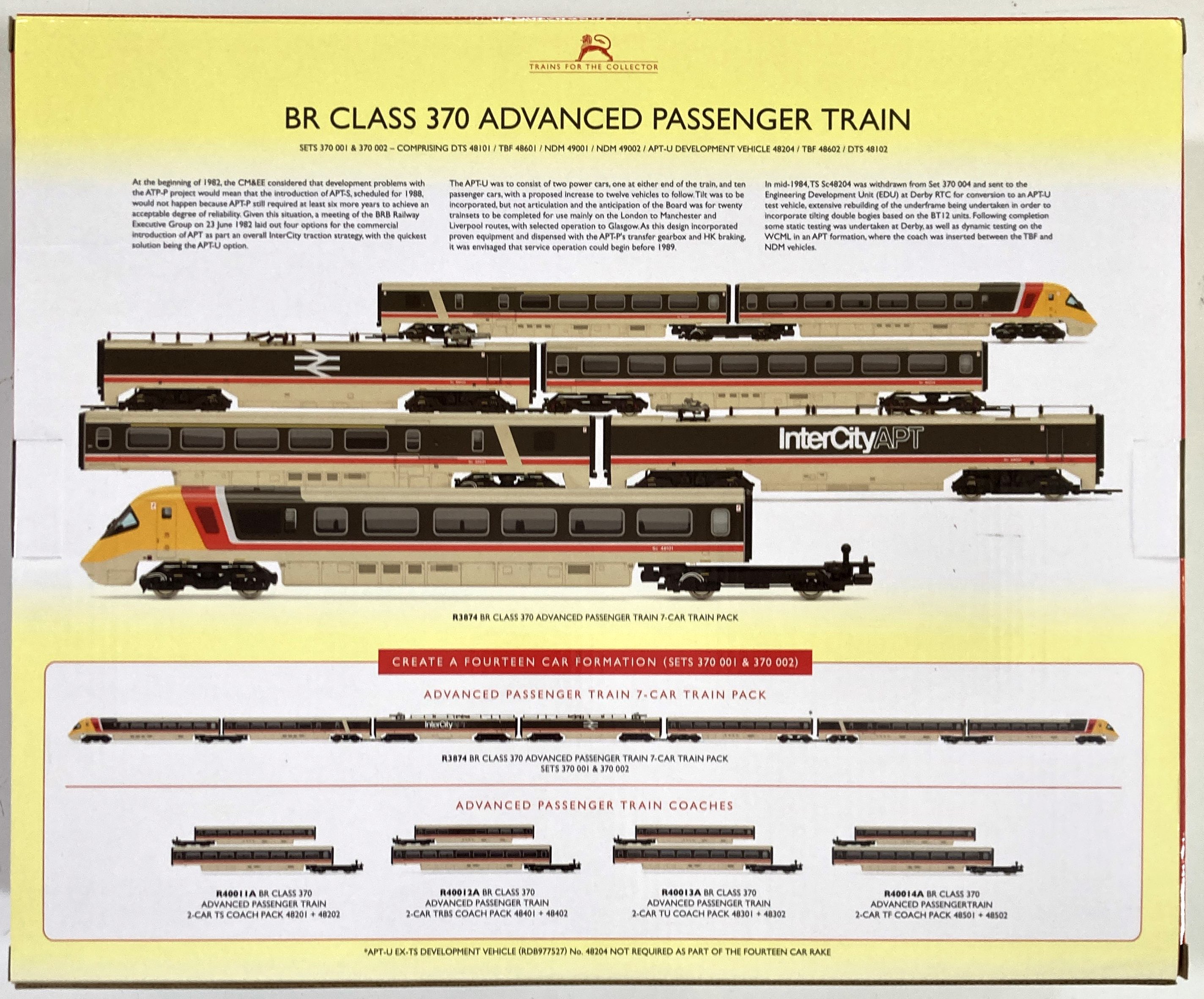 Lot 74 MODEL RAILWAY HORNBY BR CLASS 370 Lot 74 model railway hornby br class 370
