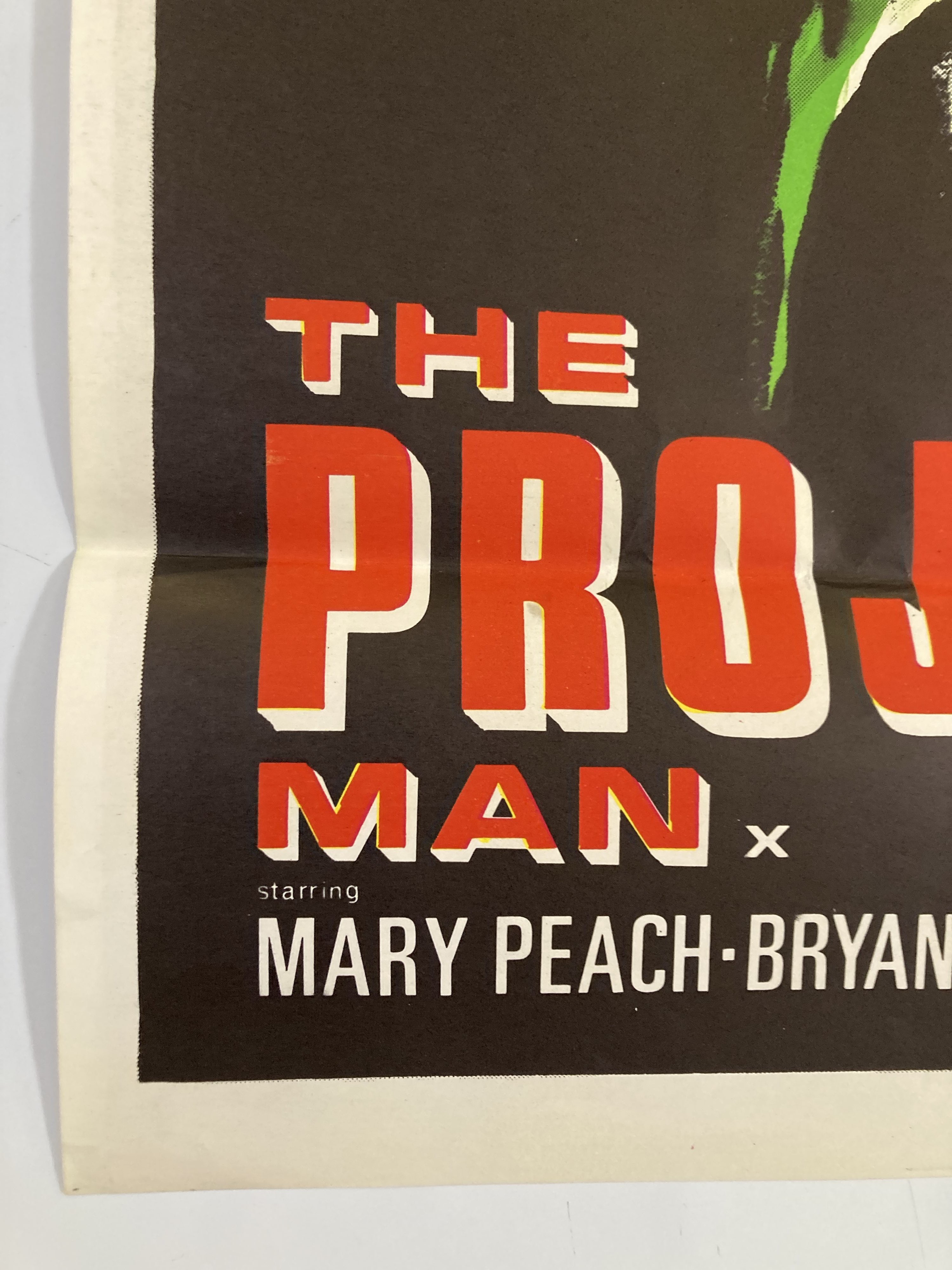 Lot 266 - THE PROJECTED MAN (1966) ORIGINAL CINEMA