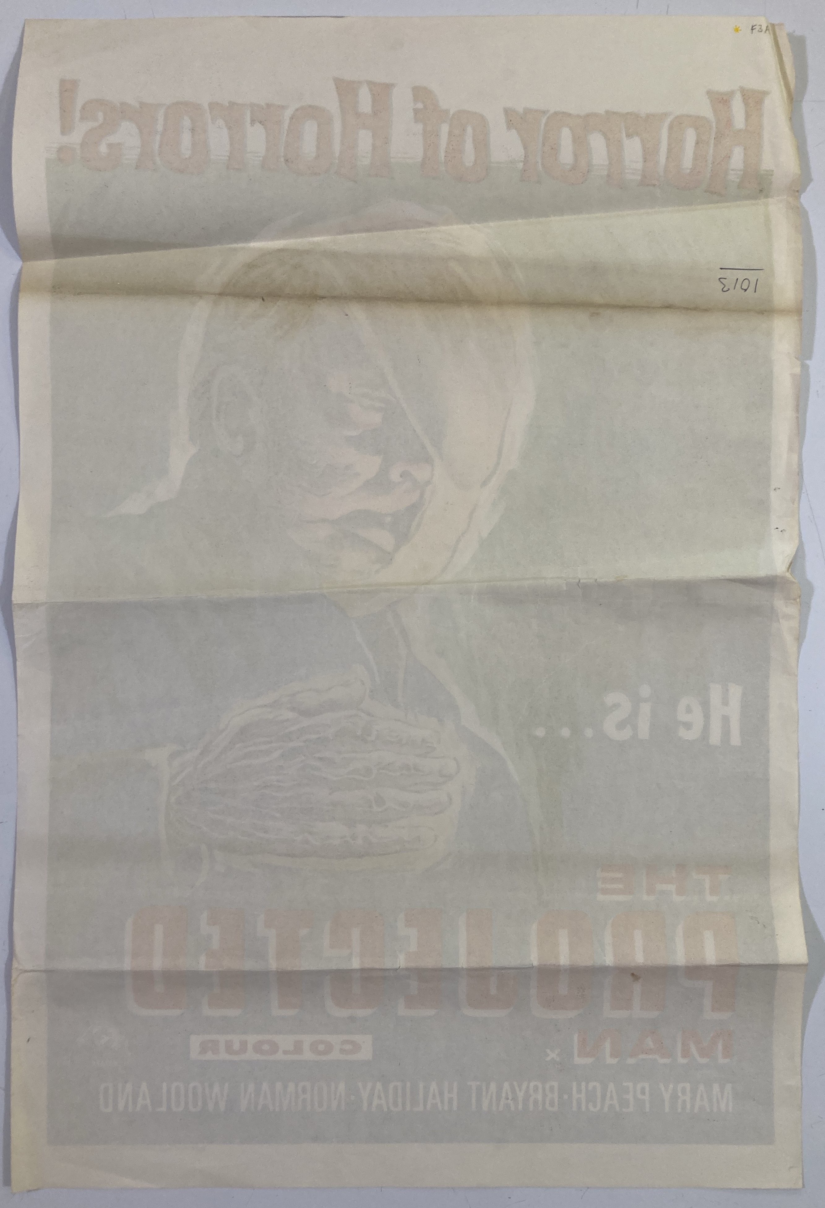 Lot 266 - THE PROJECTED MAN (1966) ORIGINAL CINEMA