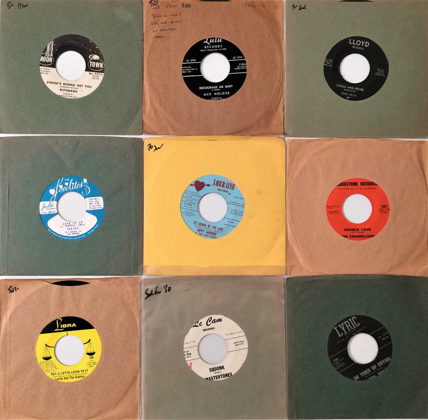 Lot 10 - L RECORD LABELS - SOUL/ FUNK 7" PACK