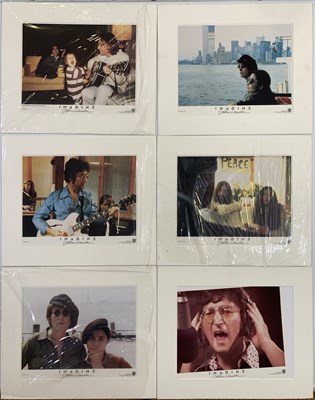 Lot 223 - THE BEATLES / JOHN LENNON FULL SET OF IMAGINE LOBBY CARDS.