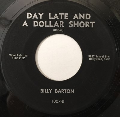 Lot 15 - BILLY BARTON - CRAZY LOVER/ DAY LATE AND A DOLLAR SHORT 7" (US ROCKABILLY - 1007)