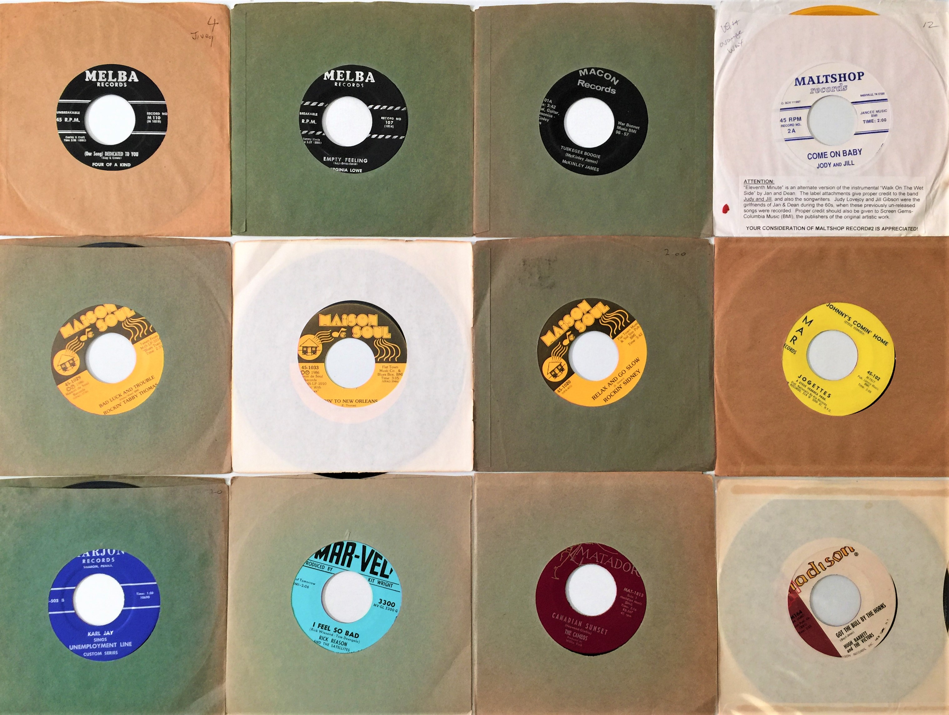 Rm Record Label Lot 20 - M RECORD LABELS - 7