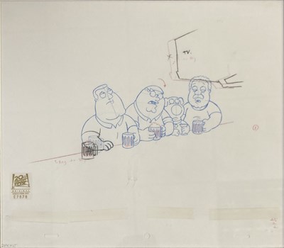 Lot 235 - FAMILY GUY - ORIGINAL PRODUCTION DRAWING.