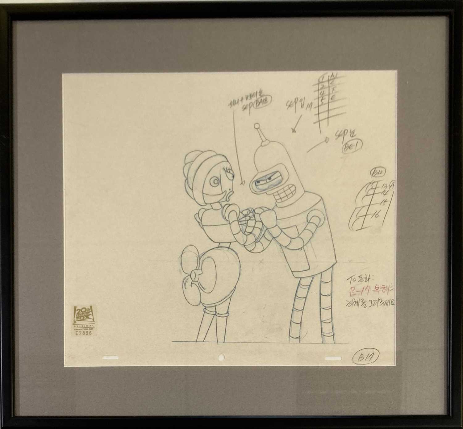 Lot 236 - FUTURAMA - ORIGINAL PRODUCTION DRAWING.