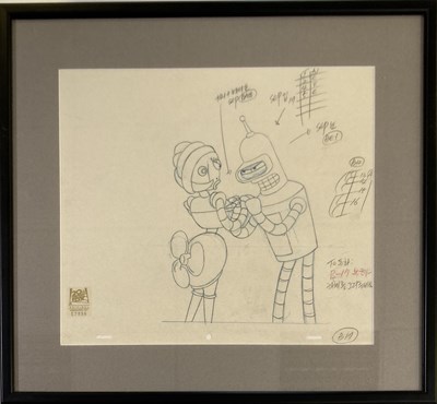 Lot 236 - FUTURAMA - ORIGINAL PRODUCTION DRAWING.