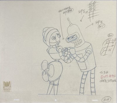 Lot 236 - FUTURAMA - ORIGINAL PRODUCTION DRAWING.