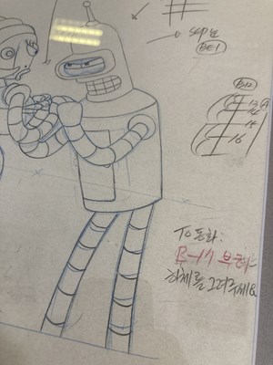 Lot 236 - FUTURAMA - ORIGINAL PRODUCTION DRAWING.