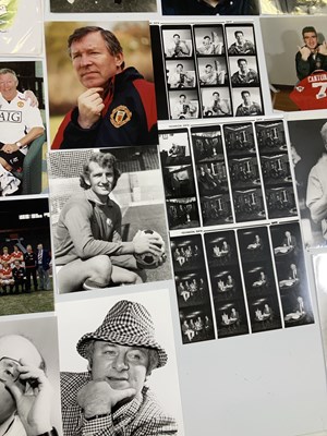 Lot 110 - FOOTBALL MEMORABILIA - PHOTOGRAPHS BY HARRY GOODWIN OF MUFC STARS INC GEORGE BEST SIGNED.