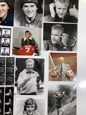 Lot 110 - FOOTBALL MEMORABILIA - PHOTOGRAPHS BY HARRY GOODWIN OF MUFC STARS INC GEORGE BEST SIGNED.
