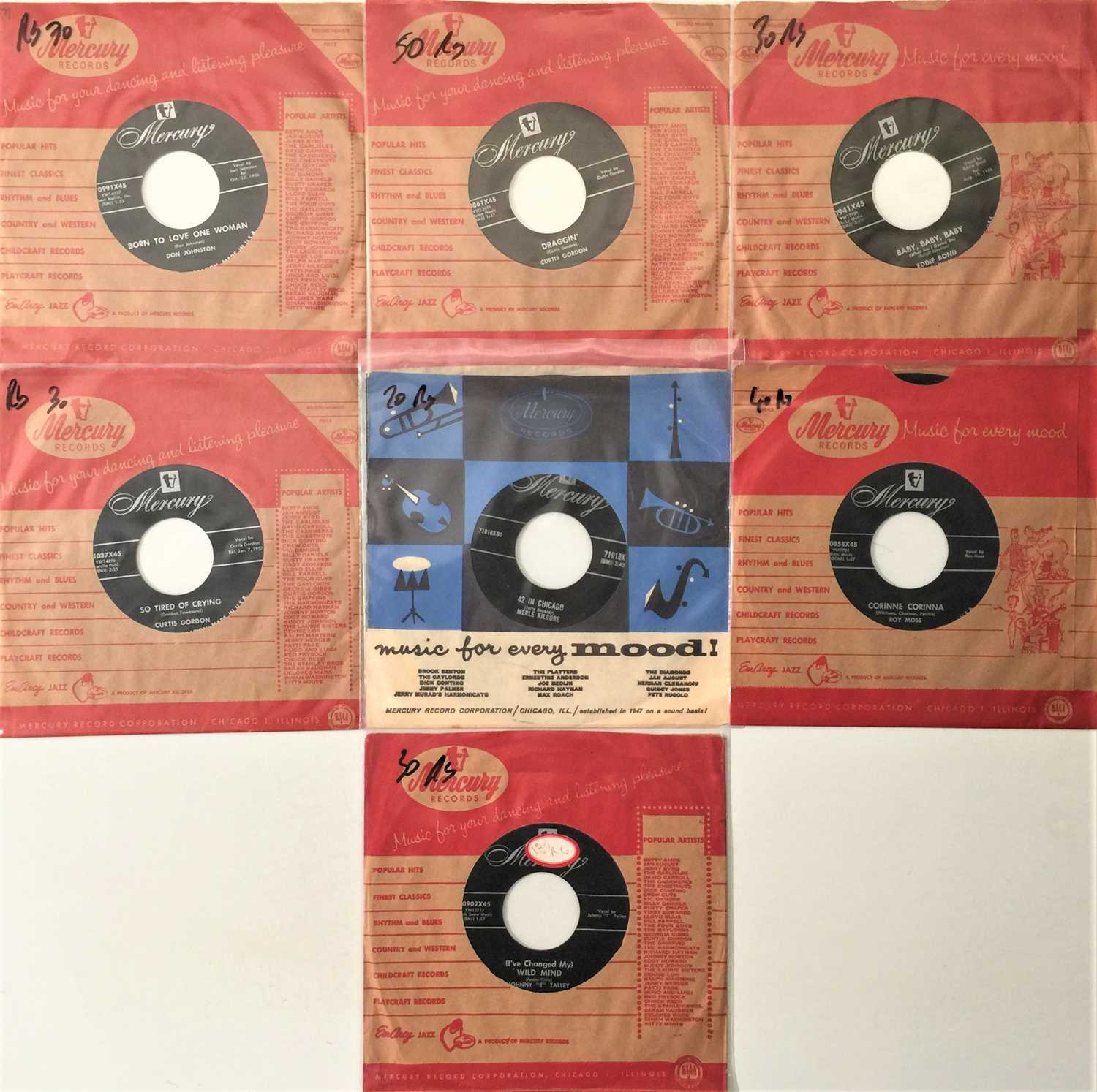 Lot 27 - MERCURY RECORDS - ROCKABILLY 7" PACK