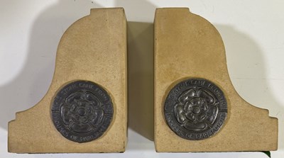 Lot 23 - HOUSES OF PARLIAMENT - PAIR OF PRESENTATION BOOKENDS.