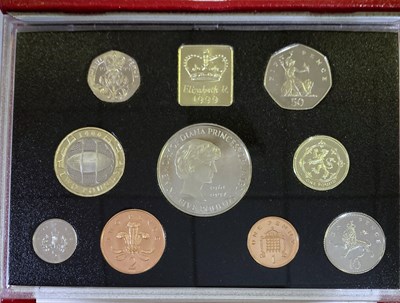 Lot 24 - 1970 - 1999 UK PROOF SETS OF COINS.