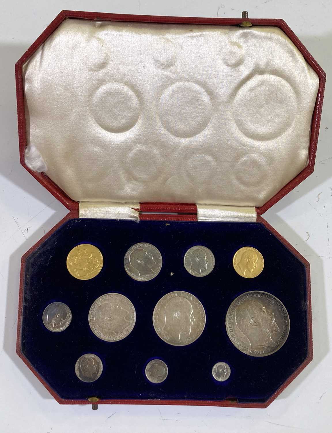 Lot 28 1902 SPECIMEN COIN SET INC GOLD COINS.