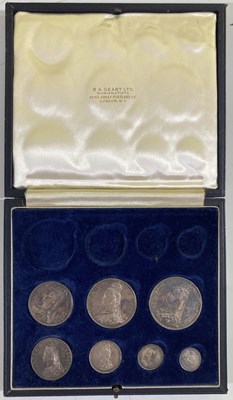 Lot 31 - 1887 JUBILEE HEAD SILVER COINS.