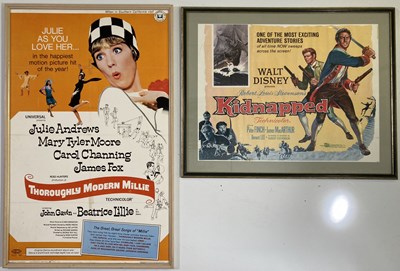 Lot 296 - FRAMED CINEMA POSTERS INC KIDNAPPED / OLIVER.