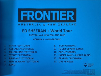 Lot 397 - ED SHEERAN SIGNED LIMITED EDITION 2018 TOUR BOOKS.