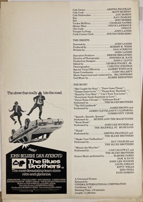 Lot 238 - THE BLUES BROTHERS (1980) - ORIGINAL CAMPAIGN BOOK.