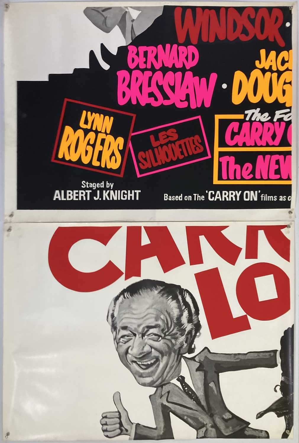 Lot 339 - CARRY ON LONDON - THEATRE POSTERS INC 8 SHEETS.