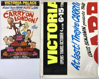 Lot 339 - CARRY ON LONDON - THEATRE POSTERS INC 8 SHEETS.