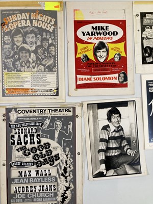 Lot 336 - THEATRE POSTER DESIGN MATERIALS.