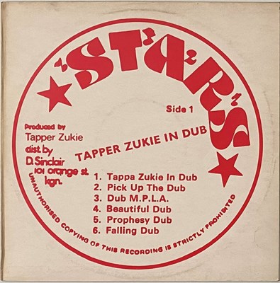 Lot 38 - TAPPER ZUKIE - IN DUB LP (SR 1000 - JA OG)