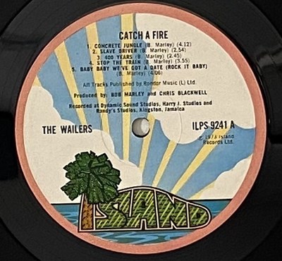 Lot 41 - THE WAILERS - CATCH A FIRE LP (ILPS9241)