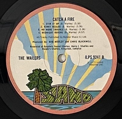 Lot 41 - THE WAILERS - CATCH A FIRE LP (ILPS9241)