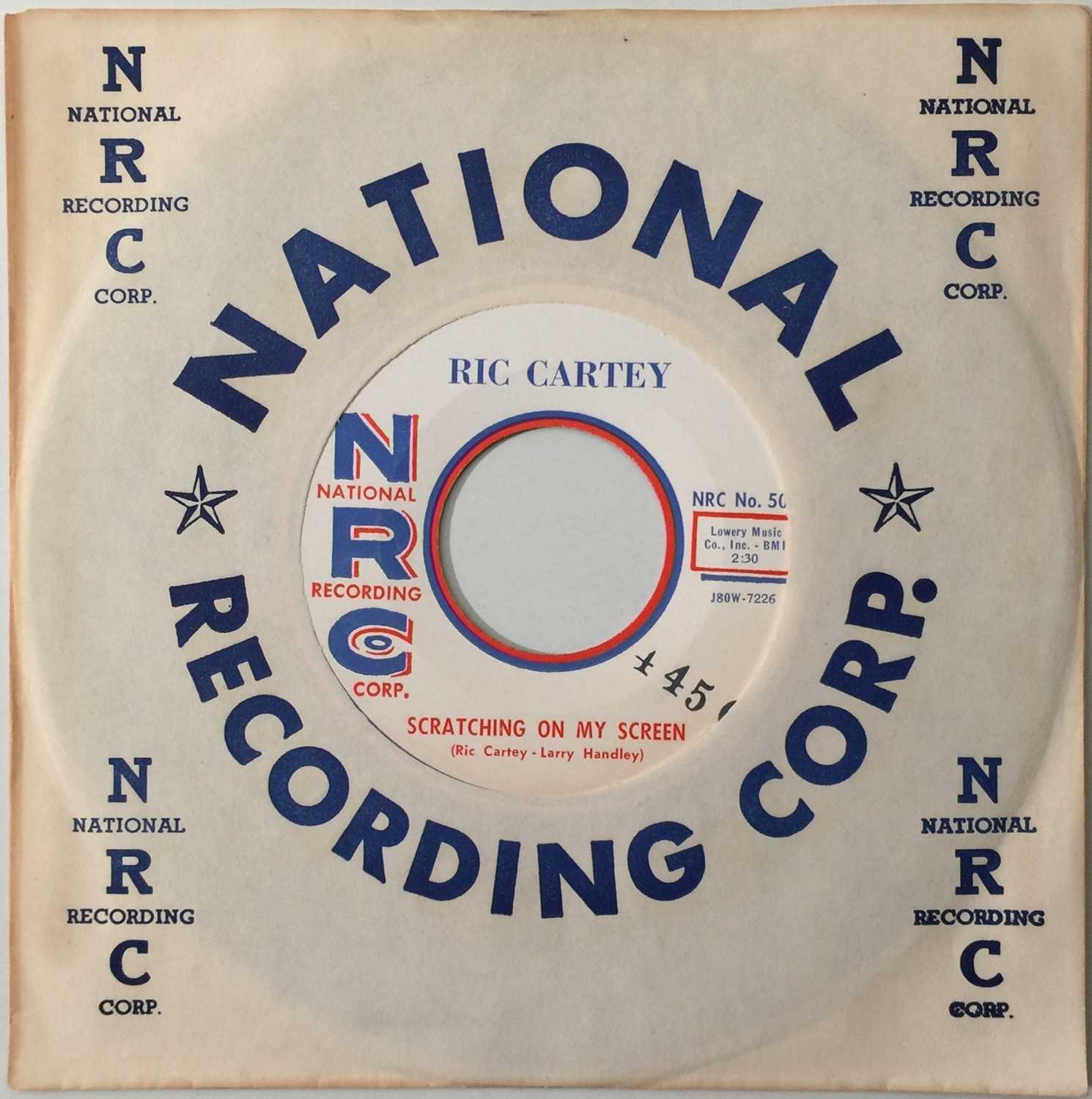 Lot 66 - RIC CARTEY - SCRATCHING ON MY SCREEN / MY HEART BELONGS TO YOU (NRC No. 503)