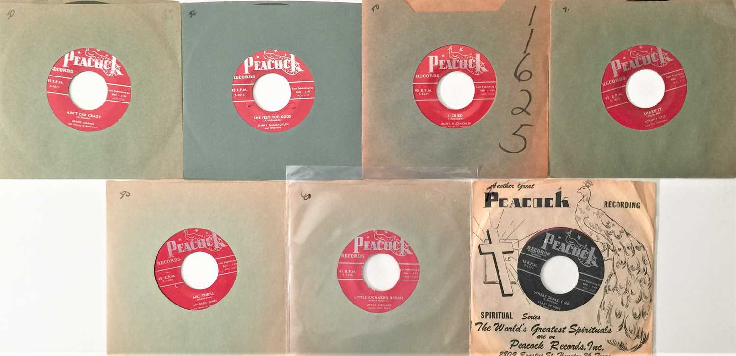 Lot 124 - PEACOCK RECORDS - 7" PACK