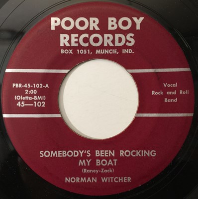 Lot 93 - NORMAN WITCHER - SOMEBODY'S BEEN ROCKING MY BOAT / WAKE ME UP (PBR-45-102)