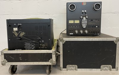 Lot 1 - STRAWBERRY STUDIOS - STRAWBERRY RENTALS COLLECTION -  A PAIR OF TECHNICS REEL TO REEL PLAYERSIN FLIGHT CASE.