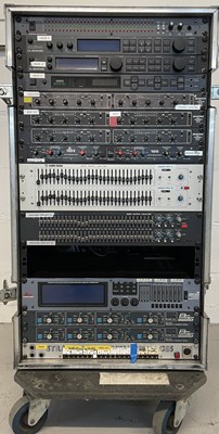 Lot 22 - STRAWBERRY STUDIOS - STRAWBERRY RENTALS COLLECTION - RACK MOUNTED EQUIPMENT IN FLIGHT CASE.
